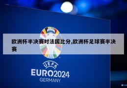 欧洲杯半决赛对法国比分,欧洲杯足球赛半决赛