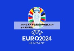 2024欧洲杯分组赛程积分榜表,2024年欧洲杯赛程