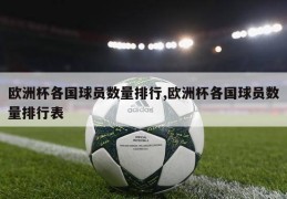 欧洲杯各国球员数量排行,欧洲杯各国球员数量排行表