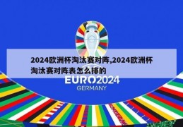 2024欧洲杯淘汰赛对阵,2024欧洲杯淘汰赛对阵表怎么排的